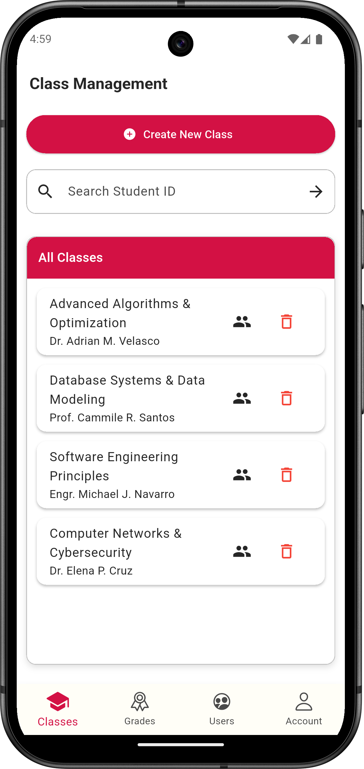 Academia Classroom Explorer